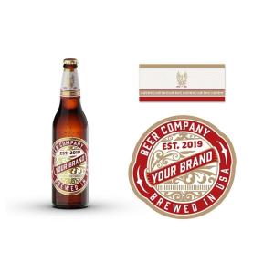 Adhesive Stickers for Beer Bottles Customized Beer Bottle Label for Beverage