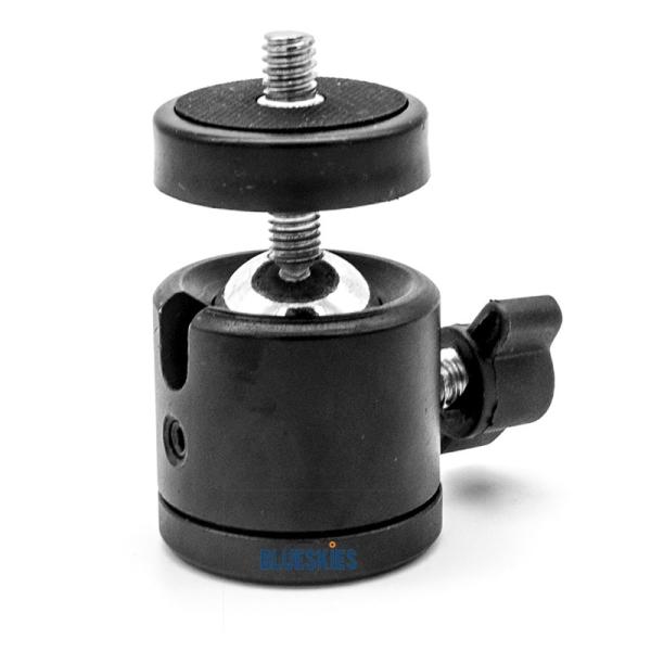 360 Degree Swivel Mini Tripod Ball Head with 1/4" Screw Thread Base Compatible