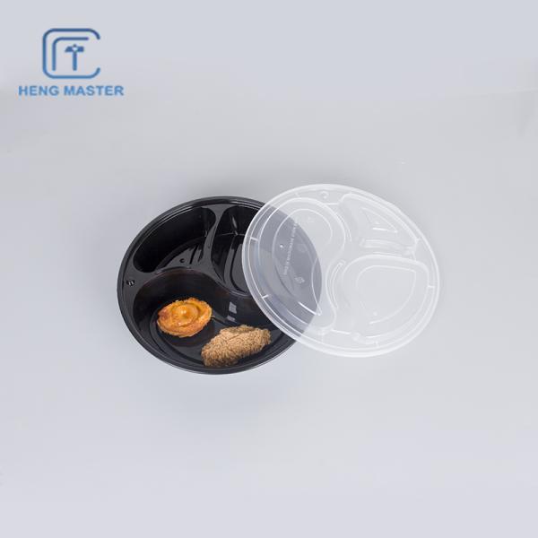 Biodegradable 22*5.5cm 3 Compartment Disposable Lunch Box