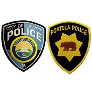 Durable Pantone Color Personalised Embroidered Badges With Iron On Backing