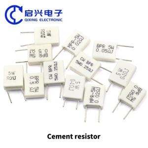 Corrosion Resistant Ceramic Resistor 5W 10W 0.25R 0.5R 3R 27R 12R 100R 5% For