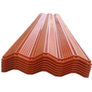 1.0mm Thickness Orange Color Wind Dust Panel Smooth Surface