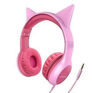 China  				Wired Foldable Cat Ear Headphones (hearing protection lever-shaped, LED light, 3.5mm audio jack, suitable for children) 	         on sale