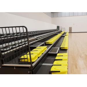 Folldable Backrest Retractable Tiered Seating HDPE Material 460mm Minimum