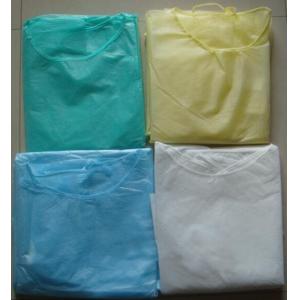 18gsm Disposable Isolation Gown , spunbond blue Polypropylene Isolation Gowns