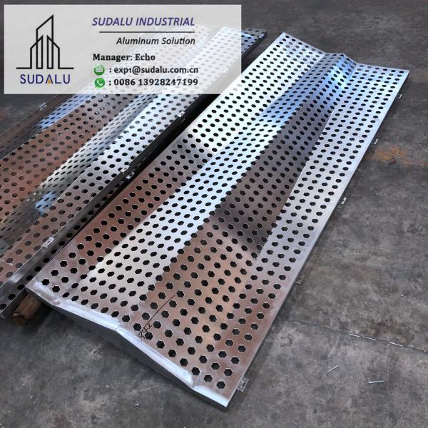 Quality SUDALU 1100, 3003 series Aluminum Perforated Panel with Various Shapes for Facade Cladding Aluminum Panel for sale