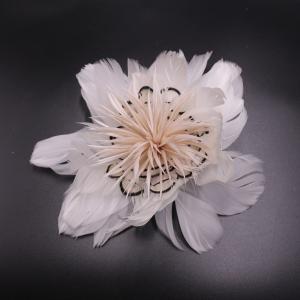 Wholesale Goose Feather Flower Mount with Wire Accessory 15*30 cm Size and Convenience from china suppliers
