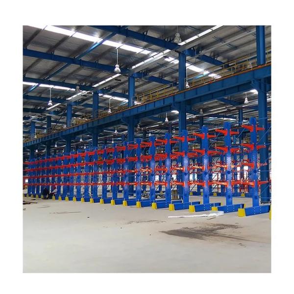 Steel Pipe Warehouse Storage Rack Q235B Steel Heavy Duty Cantilever Racking