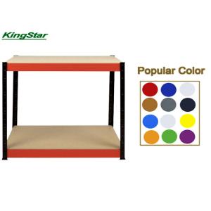 Wholesale 300 Kg Per Layer Boltless Workbench With Edge Curved Post And Zipped Beams from china suppliers