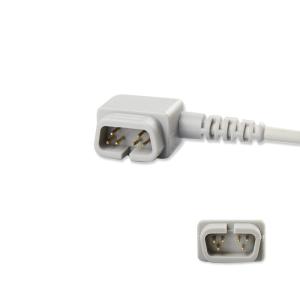 DB9-6P TPU Reusable SpO2 Sensor Cable Gray 3.0M Adult Finger Tip For CSI