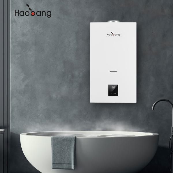 Quality White Panel Color Gas Water Heater Featuring Impulse Ignition Method for sale