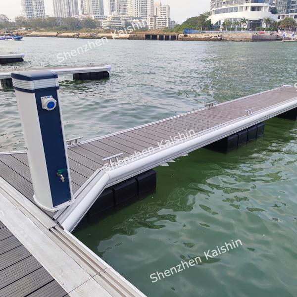 Customized Aluminum Alloy Marine Finger Docks Floating Pontoon With LLDPE