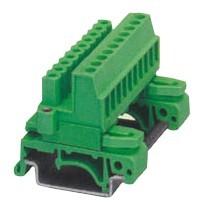 Quality Din Rail Pluggable Terminal Block with Pin Spacing 5.08mm  header arrage:24-12 AWG for sale