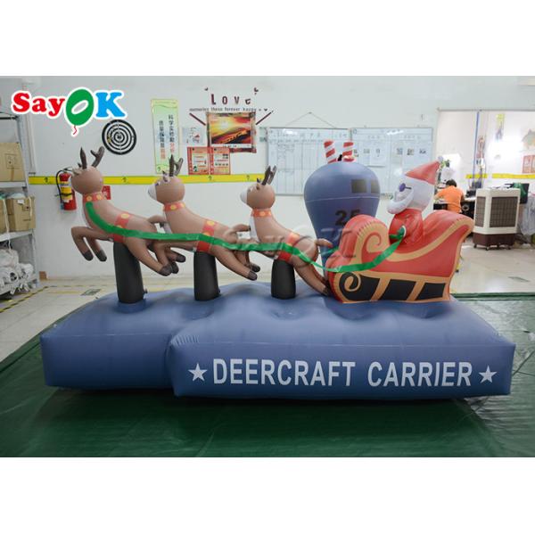 Three Reindeer Inflatable Holiday Decorations