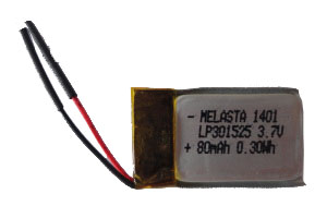Quality Lithium Polymer Battery Pack 80mAh 3.7V Without PCM for sale
