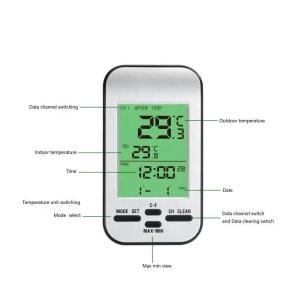 Easy-To-Read Digital Solar Thermometer For Household And Elderly In Any