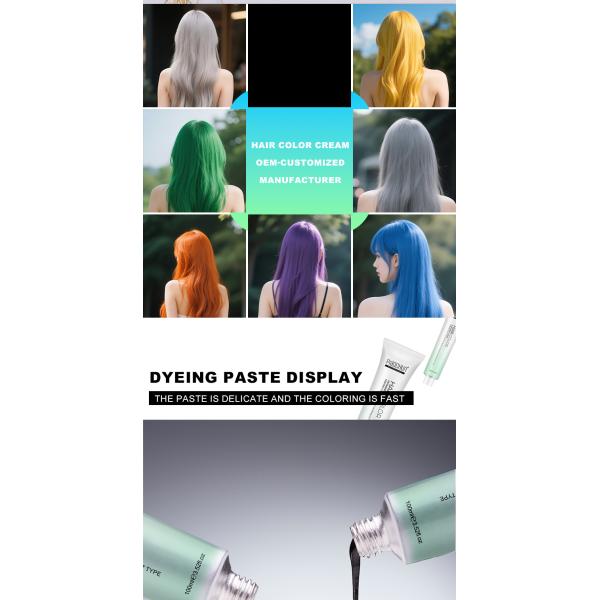 OEM/ODM Customizable - 100ml Herbal Hair Dye, Salon-Grade Low Ammonia, 100% Grey Coverage, Gentle Non-Irritating