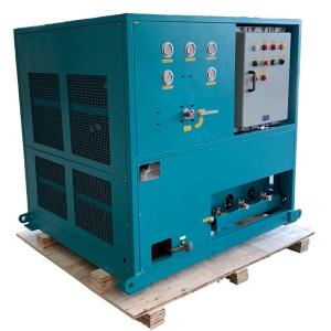 China 25HP refrigerant recovery unit ISO tank residual gas recovery charging machine ac refrigerant recharge machine on sale