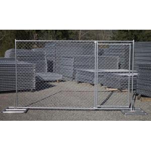 8'x12' temporary chain link fence panels diameter wire 11.5ga chain link mesh 2"