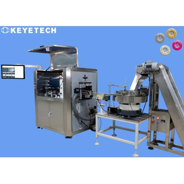 Quality Buttons Visual Inspection System With Machine Conveyor Device for sale