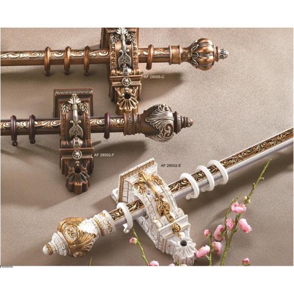 Classical delicate crystal zinc alloy curtain rod finials for home decoration