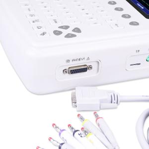 12 Leads 7 Inch Analog Recording Medical ECG Machine With Real Time Data