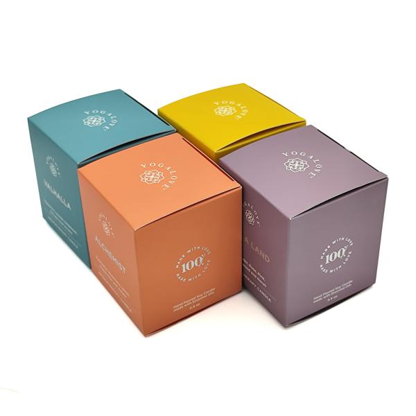 Paperboard Packaging Box Printing Aromatherapy Scented Candle Gift Box For Small
