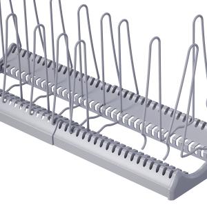Standing Type Expandable Pot Lid Holder , Kitchen Pot Rack Organizer