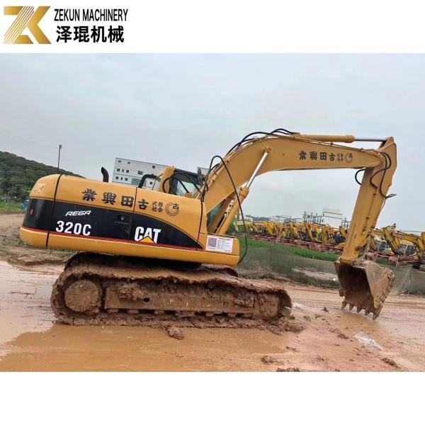 110KW Heavy Equipment Used CAT320 Excavator Caterpillar 320C Working Hours 4001-6000