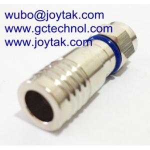 F male compression connector coaxial connector waterproof with O-ring for RG6
