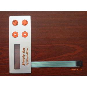 Tactile Thin Film 4 Keys LED Membrane Switch 0.05mm - 1.0mm With LED Window