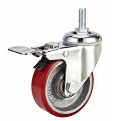 Wholesale PU cast iron Caster with brake from china suppliers