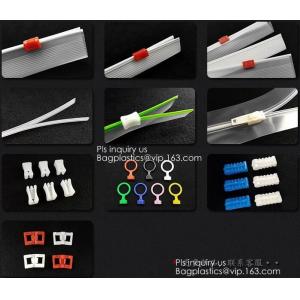 Qualities product multi colored transparent pe one track plastic zipper Product
