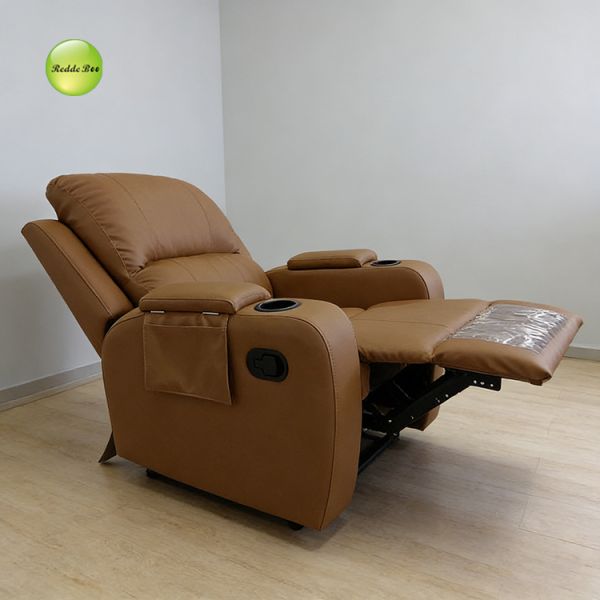 Multi-position Adjustable Backrest Recliner Sofa with Built-In Cup Holders and Ergonomic Full-Body Support