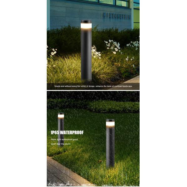 Aluminum 5Watt Led Bollard Light Ideal for Outdoor Lighting in Garden and Path