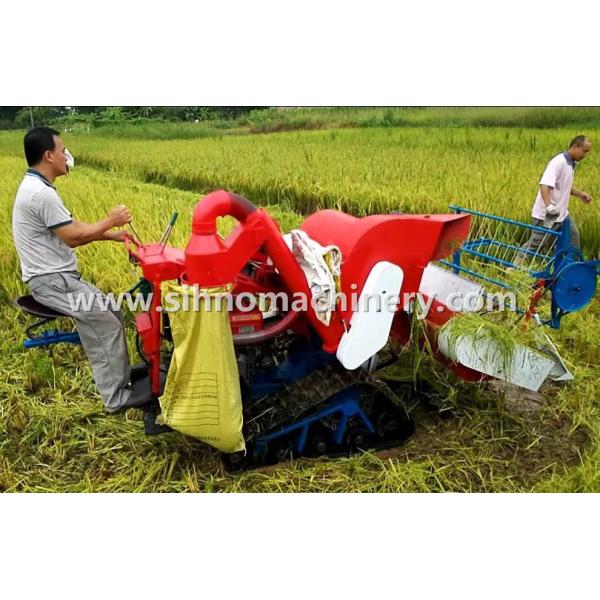 Quality 4LZ-0.8 without tail pulley mini muddy field applicable wheat combine harvester for sale