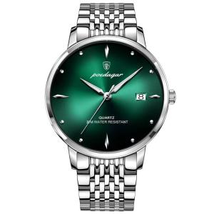 135g Weight Stainless Steel Quartz Wrist Watch with Pointer Display