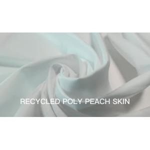 Wholesale 90GSM anti-pilling and anti-shortening skirt/work clothes recycled poly peach skin fabric from china suppliers