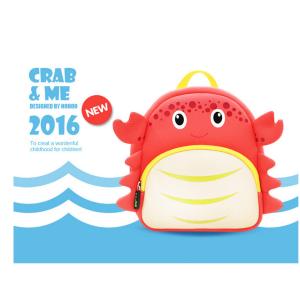 Adorable Crab Style Kid School Backpack / Kids Character Backpacks