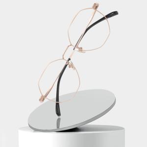 Pure Titanium Frame Glasses , Replaceable Lens Unisex Clear Glasses