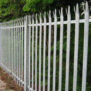 Customized heavy duty palisade fence panels D pale bend head palisade fencing