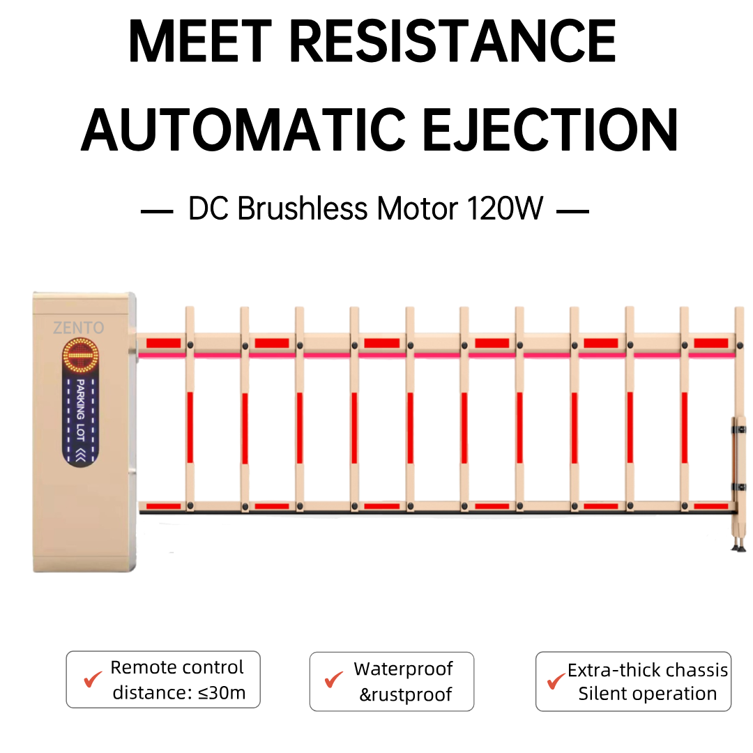 OEM Remote Control 10 Million Operating Times 0.6s Open Time Parking Boom Gate