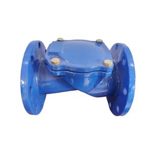 Ductile Iron Rubber Flapper Check Valve Flanged Swing Check Valve