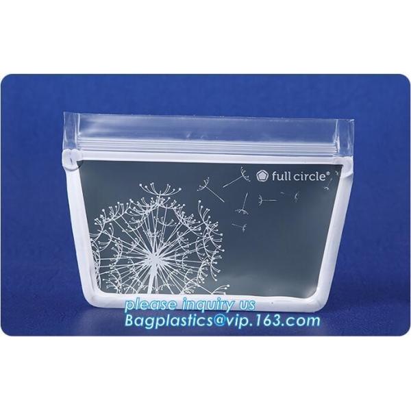 BPA-free reusable food storage bag 1000ml Silicone Food Fresh Pouch for fruits,