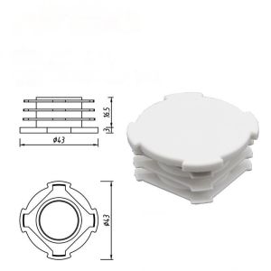 China DYP43-01 Plastic Pipe Plugs End Cap for OD 43mm Lean Pipe and Aluminum Pipe on sale