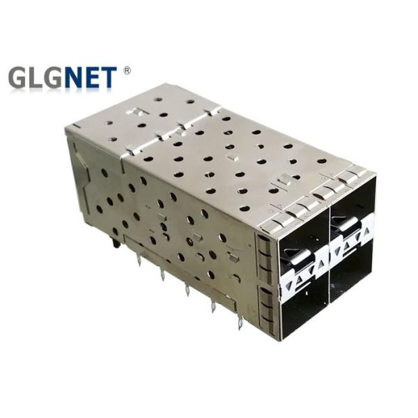 GLGNET SFP Solutions 2 X 2 Multiple Ports SFP Plus Cage With Inner Outer Light