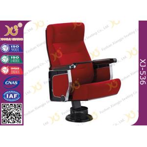 PU Molded Foam Cushion Church Auditorium Seating / Folding Theater Seats