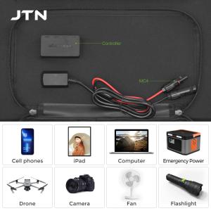 Foldable Camping Solar Photovoltaic Panel with Monocrystalline Cells 100W 18V