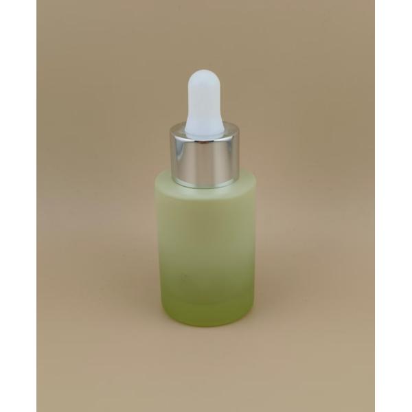 New Design Matte Clear Gradual Change Green Smooth Round Dropper Bottle K-GBL30