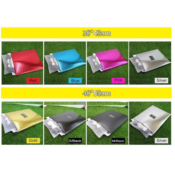 Quality 38x43cm Metallic Mailing Envelopes , Eco Friendly Metallic Bubble Wrap Envelopes for sale